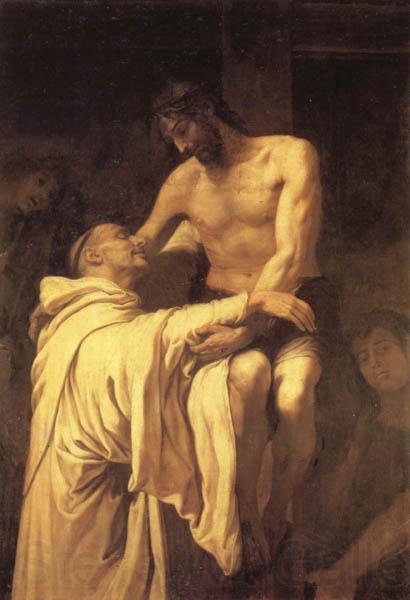RIBALTA, Francisco Christ Embracing St.Bernard Norge oil painting art